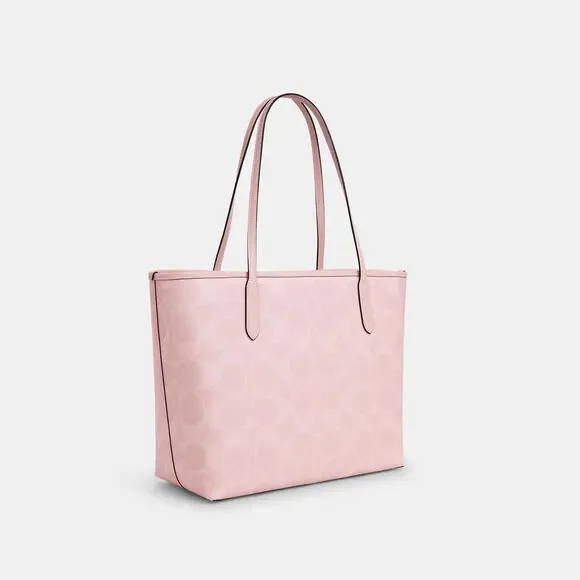 City Tote Bag In Signature Canvas - Picture 4 of 9